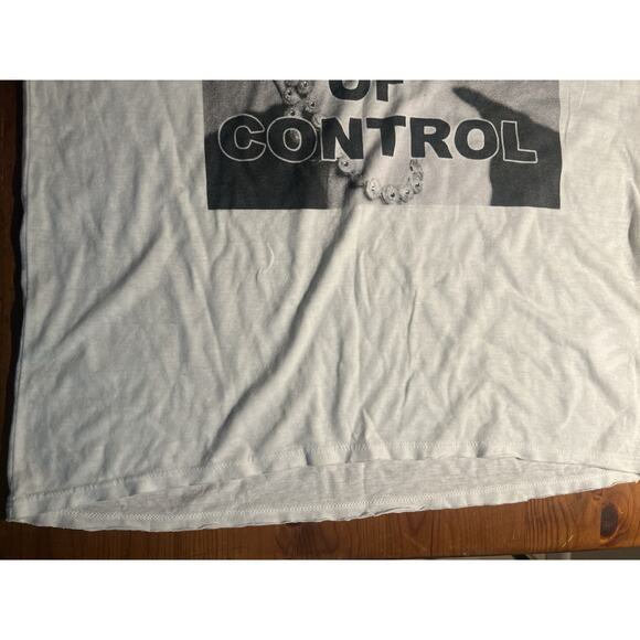 Pam & Gela Women’s Tank Top White Out Of Control Size Small - Picture 4 of 6